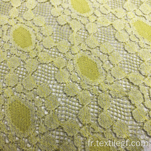 Tissu à tricoter en dentelle (jaune)